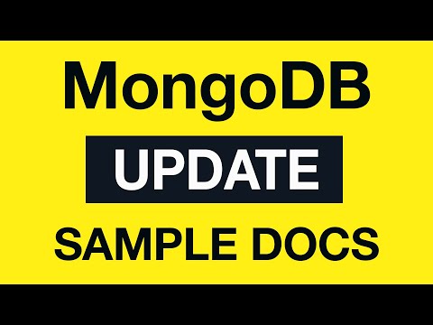 MongoDB Update Queries 02 Create sample Documents