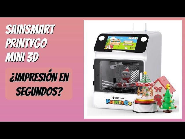 Vídeo relacionado con SainSmart Impresora 3D PrintyGo Mini para niños, 600 mm/s, autonivelación, Ideal para Principiantes, diseño Seguro para niños, Control por Wi-Fi/App, preensamblada para Aprendizaje Stem
