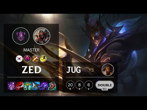 Zed Jungle vs Jarvan IV - KR Master Patch 11.18