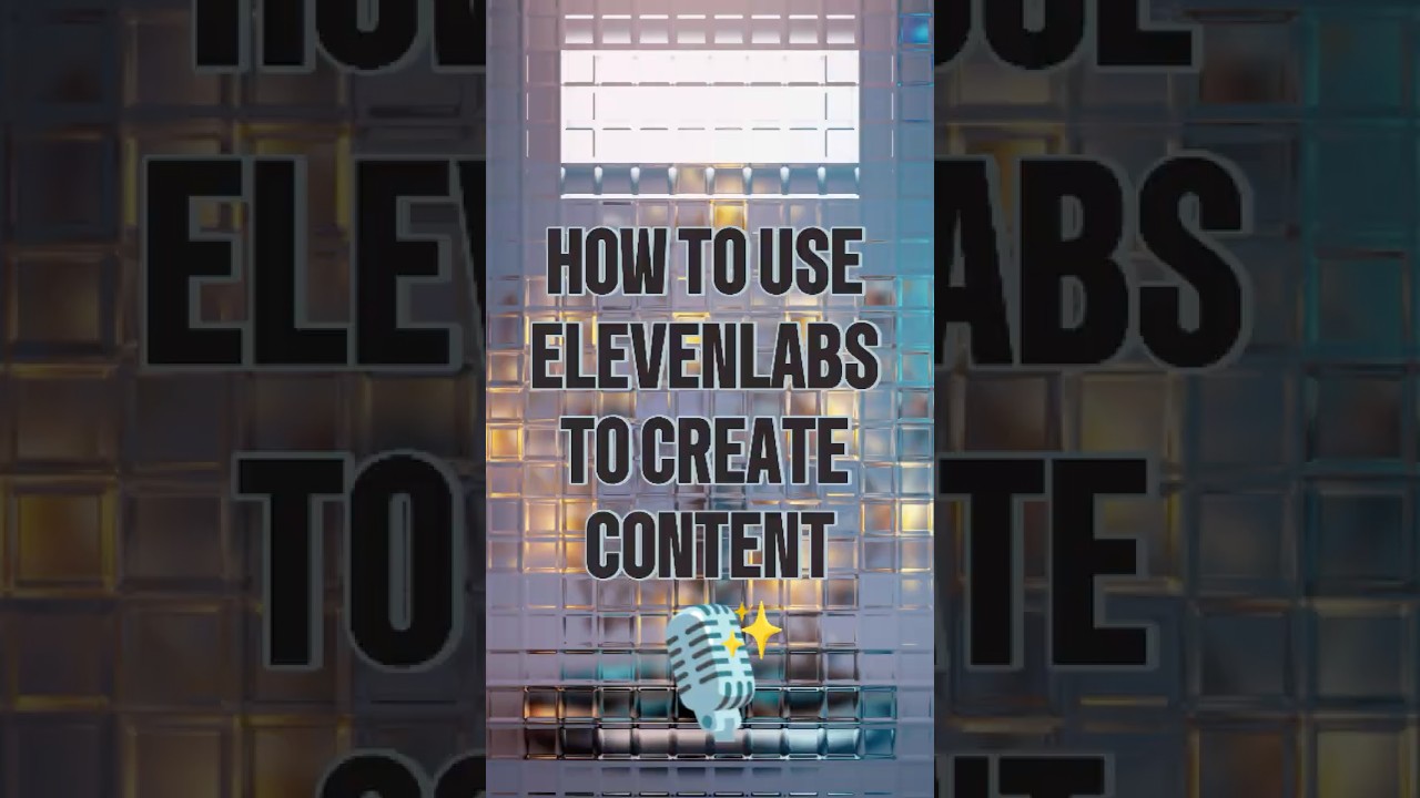 How to Use ElevenLabs to Create Content #ai #seo #elevenlabs
