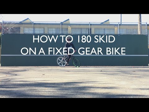 How To 180 Skid on a Fixed Gear Bike