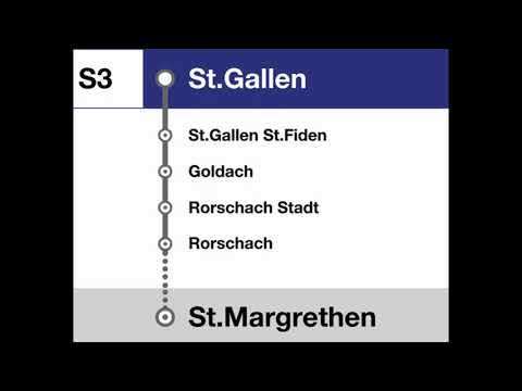 THB Ansagen » S3 St.Gallen — St.Margrethen (2021) | SLBahnen