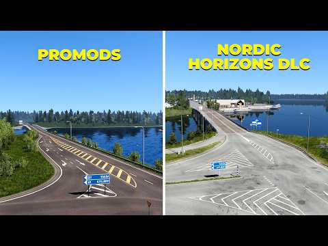 ProMods vs Nordic Horizons DLC - ETS2 Comparison