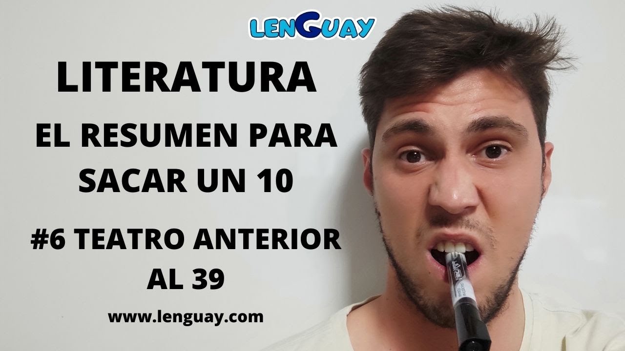 Teatro anterior al 36 (1936) Literatura Selectividad lengua Bachillerato y ESO #6 EVAU PEVAU
