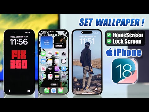 iOS 18: How to Set Wallpaper in iPhone! [Home Screen or Lock Screen]