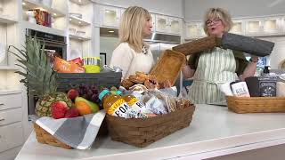 Longaberger Woven Bread Basket on QVC