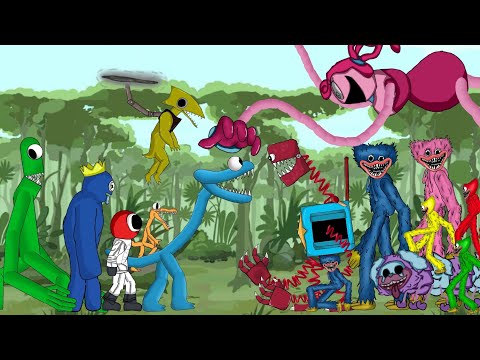 Rainbow Friends Chapter 2 VS Boxy Boo , Wuggy Huggy , Kissy Missy , Mommy longe Legs - DC2