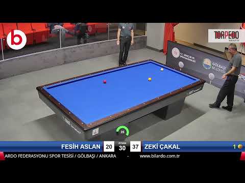 FESİH ASLAN & ZEKİ ÇAKAL Bilardo Maçı - 2021 TÜRKİYE ŞAMPİYONASI 2.ETAP-11.TUR