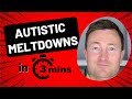 Autistic Meltdowns In 3 Minutes | Autistic Meltdowns In A Nutshell