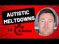 Autistic Meltdowns In 3 Minutes Autistic Meltdowns In A Nutshell
