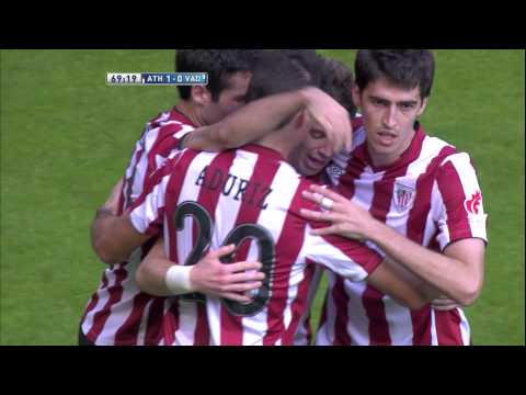 Gol Aduriz (1-0) en el Athletic Club - Real Valladolid Jornada 3