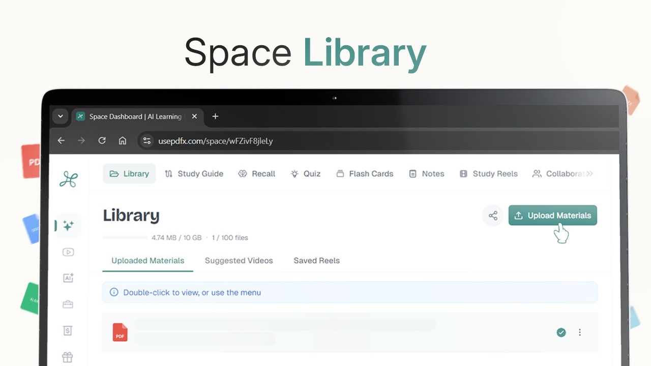 How to Upload Documents to Your PDFX Space Library