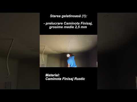 Video - starea gelatinoasă Finisaj Rustic