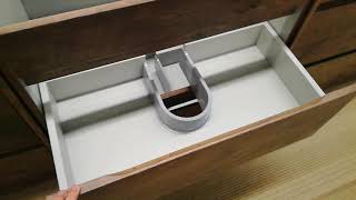 BIRDYBATH Design 900mm wooden color Vanity Unit & Basin, with DTC soft close runners