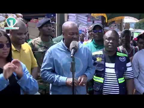 President Mahama Presents Relief Items to Hohoe Flood Victims, Promises More Support