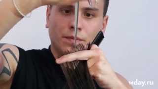 Смотреть онлайн Урок стрижки каскада на длинные волосы и волосы средней длины