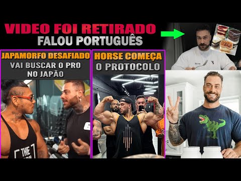 CBUM fala Português e come bolo de pote em video secreto (Click bait? Talvez) + Japamorfo + Horse