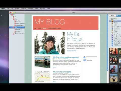 001 Apple iLife iWeb 09 Create a blog