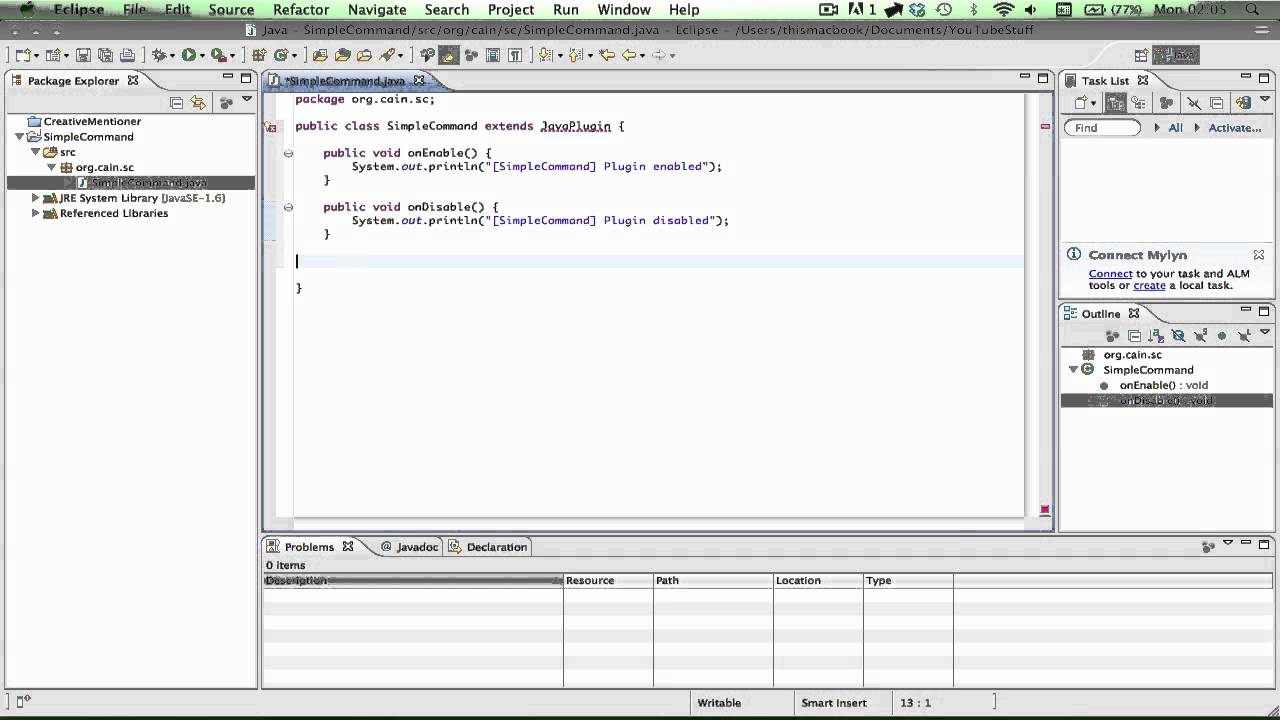 Bukkit - Plugin Development - A Simple Command