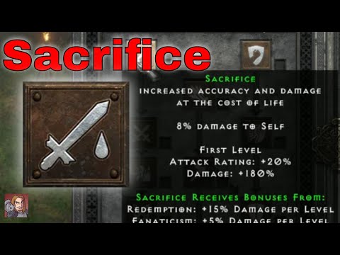D2R Skills & Abilities - Sacrifice, Combat Skills (Paladin)