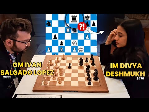 GM Ivan Salgado Lopez vs IM Divya Deshmukh, Prague International Chess Festival 2025 Challengers