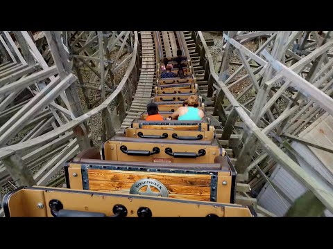 Back row point of view footage of Boardwalk Bullet