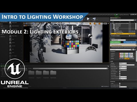 Unreal Engine Lighting Workshop UI Overview