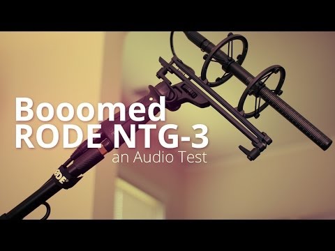 Rode NTG-3 on a Boom Pole