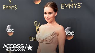 'Game Of Thrones' Star Emilia Clarke's Emmys Look Is Fit For A Khaleesi | Access Hollywood