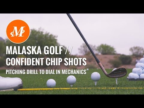 Malaska Golf // Confident Chip Shots // Drill for Pitch Shot Mechanics