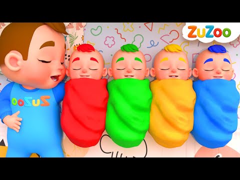 Ten in the Bed 😴 | Newborn Baby | ZuZoo Nursery Rhymes & Kids Songs