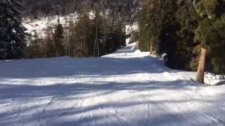 preview picture of video 'Descente ski Torrent vers Loèche village'