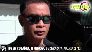 preview picture of video 'BGEN ROLANDO G JUNGCO on  PMA 115th Alumni Homecoming'