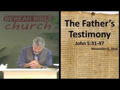 The Father's Testimony (John 5:31-47)