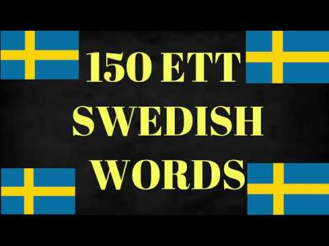 150 "ETT" SWEDISH WORDS - [LEARN LANGUAGE VIDEOS]