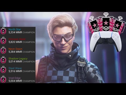 BEST CHAMP *SENS* ON CONTROLLER + RANKED HIGHLIGHTS & CLUTCHES (PS5/PS4/XBOX) - Rainbow Six Siege