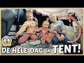 1 DAG OVERLEVEN iN ZELFGEMAAKTE TENT ⛺️ | Bellinga Vlog #2337