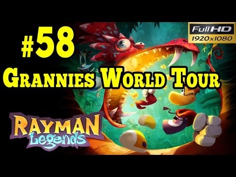 Rayman Legends Walkthrough - Living dead Party Part 58 Grannies world tour 1080p