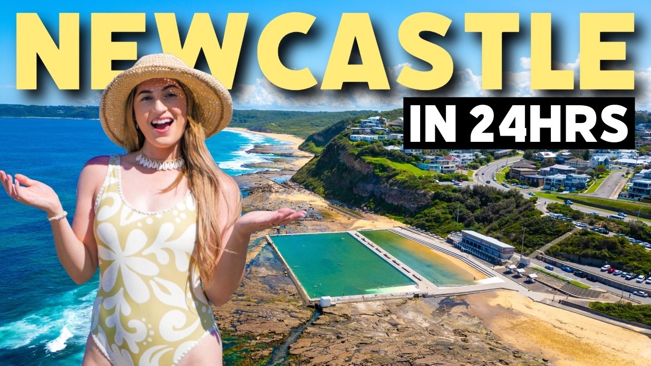 A duo explores Newcastle and also visits Merewether Beach.