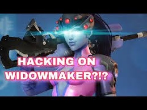 Overwatch - Crazy Epic Flying Widowmaker Hacker?!?!
