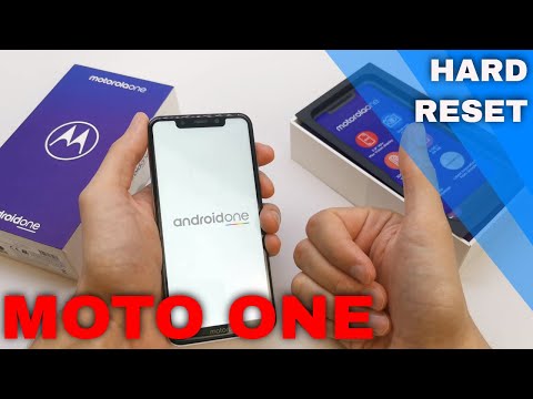 How to hard reset or factory data reset in Moto One Power