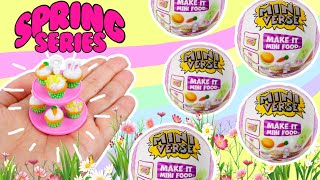 MAKING MINI FOOD! MiniVerse Make It Mini SPRING Series! Cupcakes, Easter Basket, Wonka Bar and More!