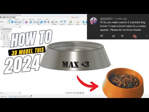 Beginner's Guide to 3D Printing with Fusion 360: Make a Dog Bowl