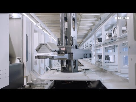 HELLER HF 5500 with LIEBHERR PHS Allround linear pallet storage | Pallet automation