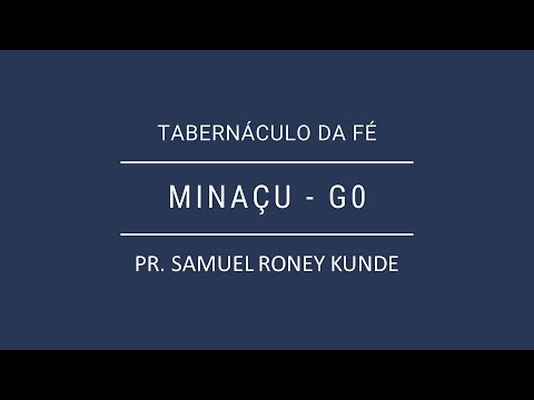 Escola Dominical | 09.11.2025 |  Pr. Samuel R. Kunde | Minaçu-GO
