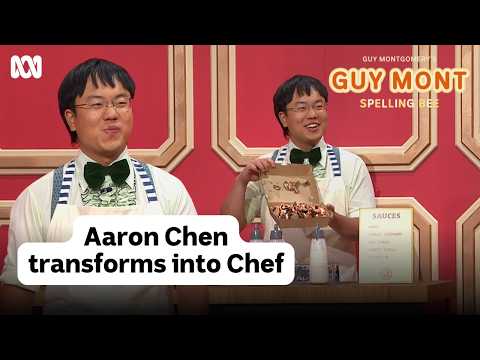 Cooking meets comedy in hilarious spelling game | Guy Montgomery's Guy Mont Spelling Bee | ABC iview