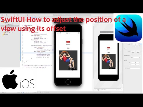 SwiftUI How to adjust the position of a view using its offset