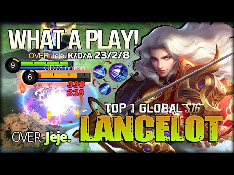 What a Play! 23 Kill Amazing Timing Skill. Jeje. Top 1 Global Lancelot - Mobile Legends: Bang Bang