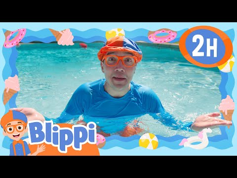Blippi's First Pool Adventure | Blippi | Educational Songs For Kids| Inclusive Explorers