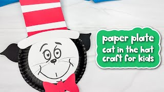 Paper Plate Cat In The Hat Craft For Kids